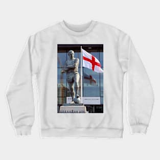 Bobby Moore Statue England Flag Wembley Stadium Crewneck Sweatshirt